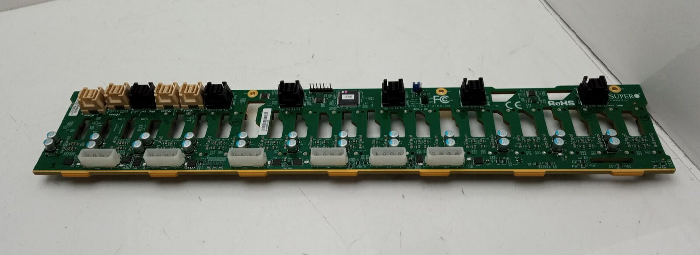 SuperMicro BPN-SAS3-216A-N4 2.5 In 24 Bay SAS NVMe Hybrid Server Backplane