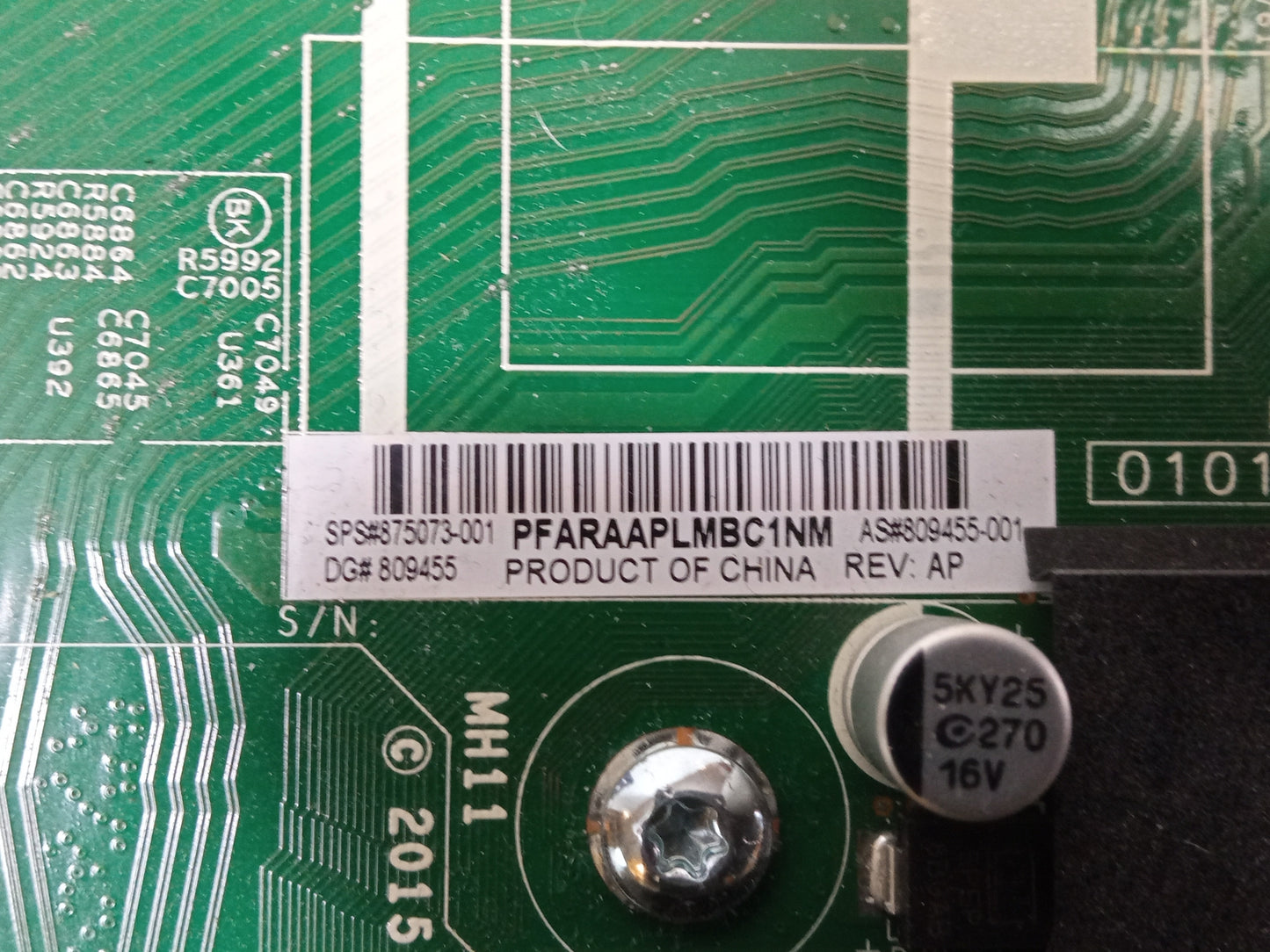 HP ProLiant DL380 Gen10 Socket LGA3647 DDR4 Server Motherboard 809455-001