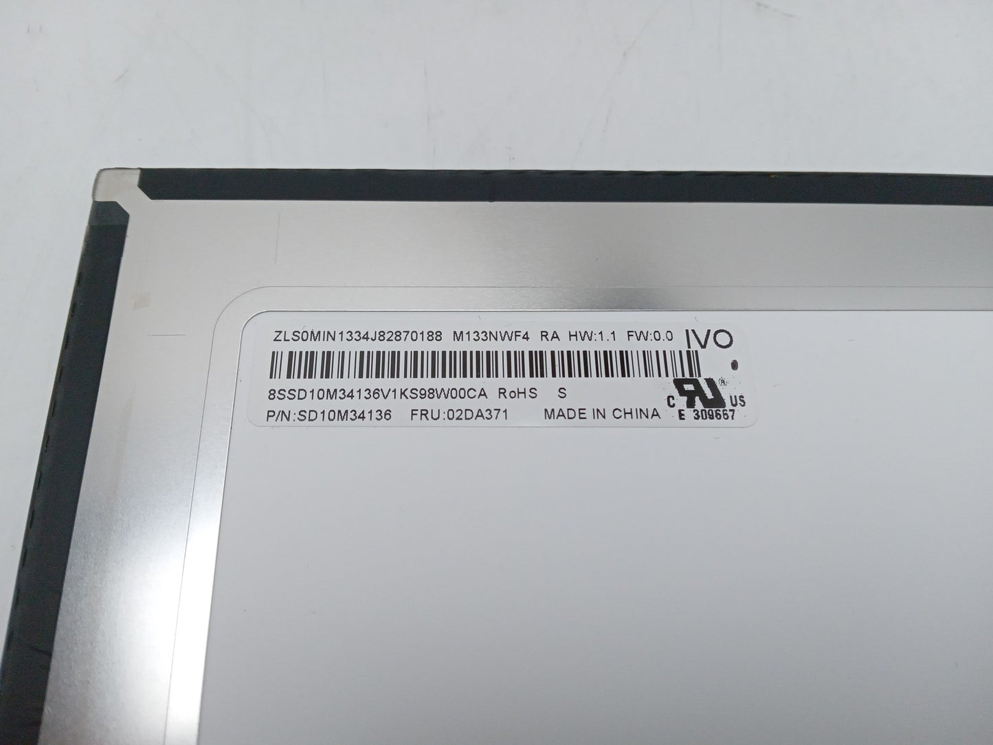 IVO M133NWF4 RA HW:1.1 13.3" Laptop LCD Display Panel