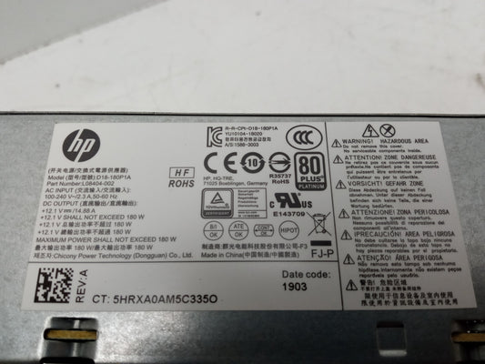 HP ProDesk 600 G4 SFF 180W Power Supply Unit L08404-002
