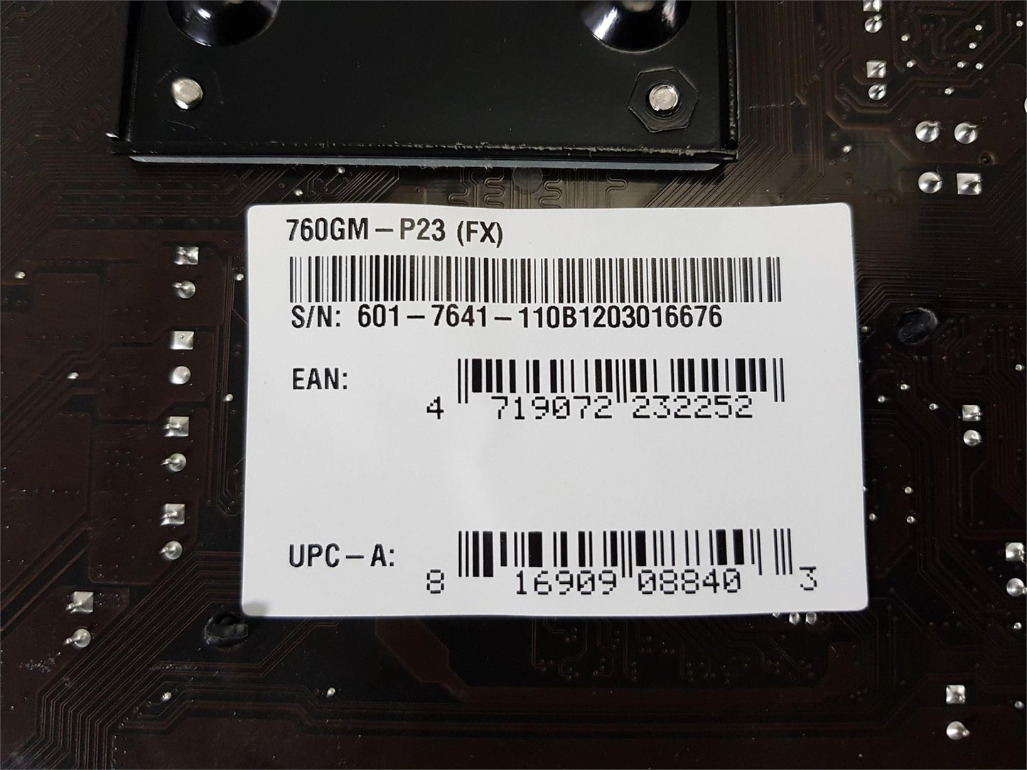 MSI 760GM-P23 (FX) Socket AM3b DDR3 MicroATX Motherboard With I/O Shield