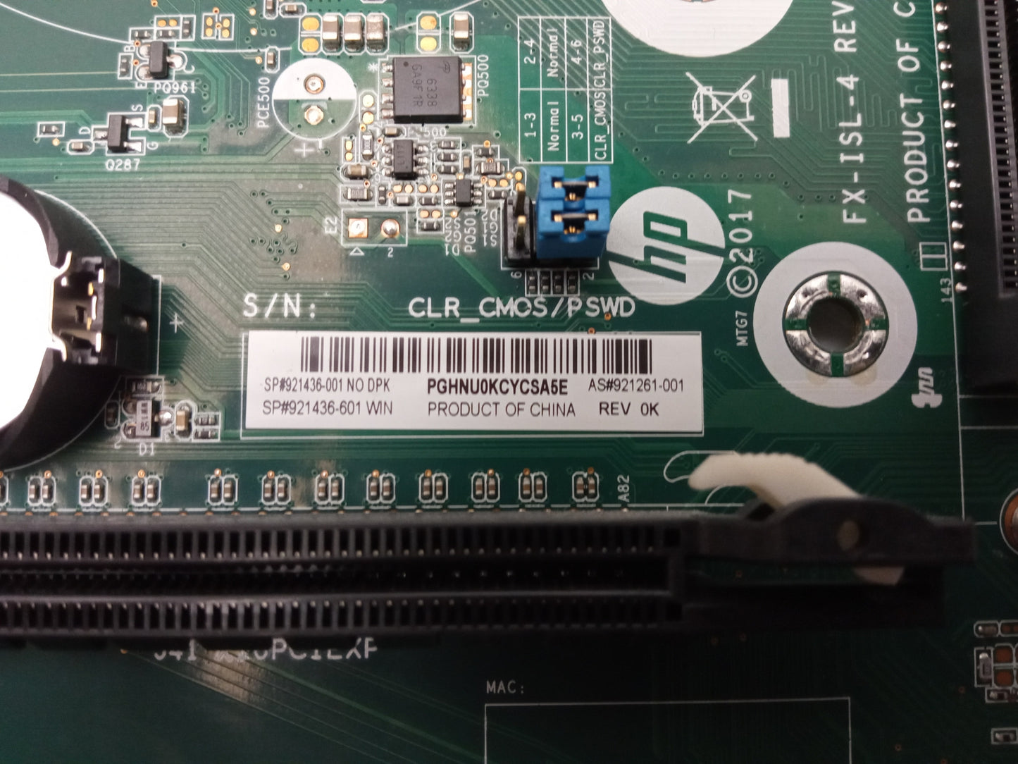 HP 280 288 G3 Socket LGA1151 DDR4 Motherboard 921261-001 921436-001