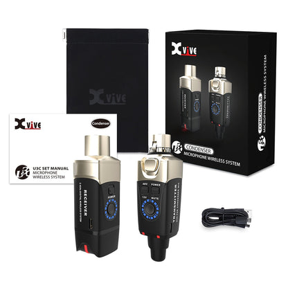 Xvive XU3C Microphone Wireless System ~ Condenser Microphones