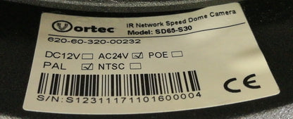 Vortec SD65-S30 Pro 3MP IP PTZ CCTV Security Camera