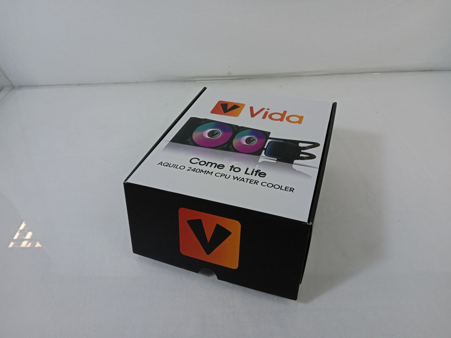 Vida AQUILO 240mm CPU Water Cooler Black AIO WC-VIDAQUILO240-BLK - No Fans