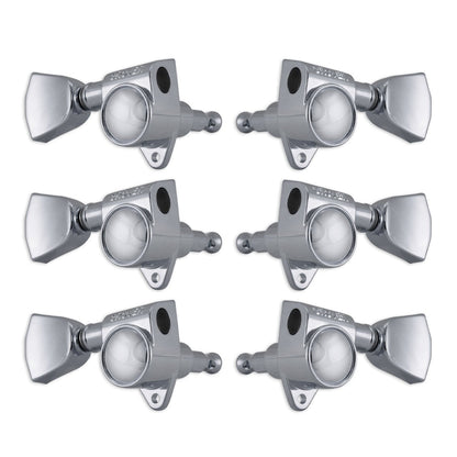 Grover Original Rotomatics Machineheads ~ 3+3 Keystone Button ~ Chrome