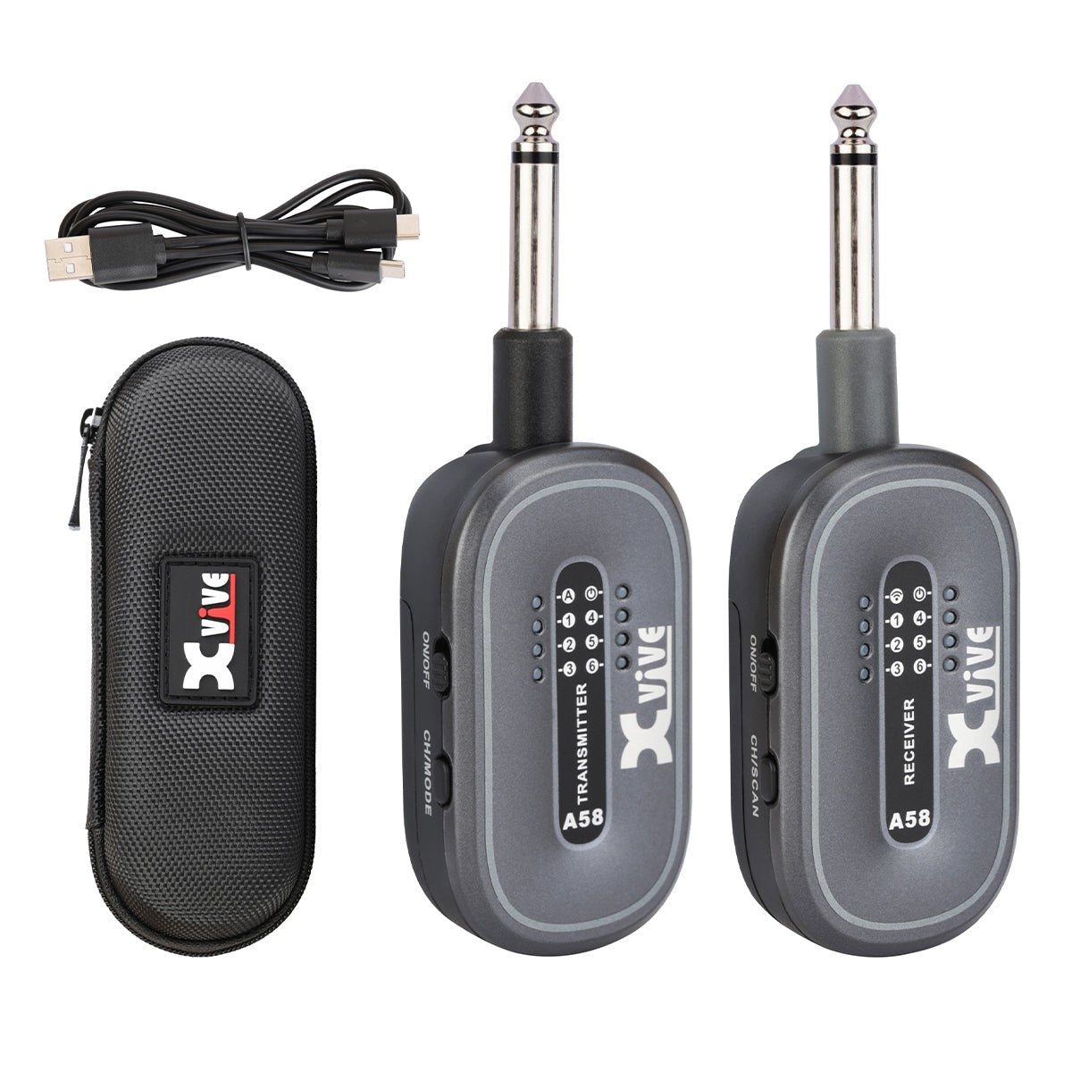 Xvive A58 Wireless Guitar System With Carry Case