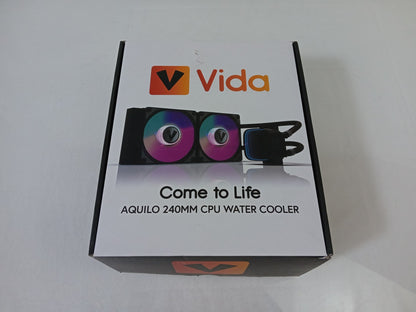 Vida AQUILO 240mm Intel/AMD CPU Black Water Cooler WC-VIDAQUILO240-BLK