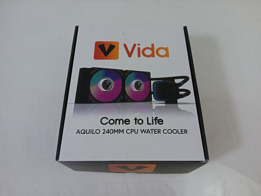 Vida AQUILO 240mm Intel/AMD CPU Black Water Cooler WC-VIDAQUILO240-BLK