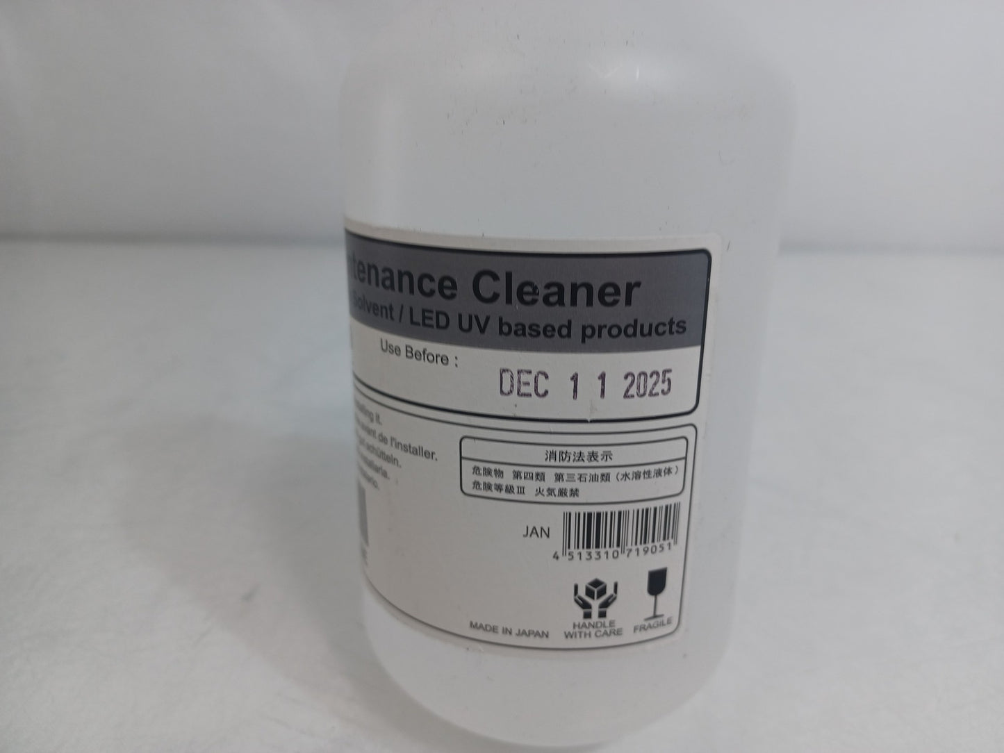 Mutoh VJ-ULVA1-ML500E LED-UV Maintenance Cleaner 500ml Unopened Expiry 11/12/25