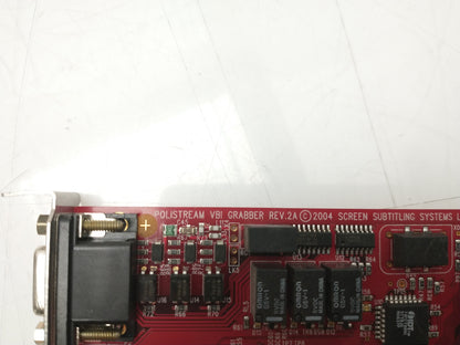 Polistream SSSVBI.2A VBI Grabber REV.2A Screen Subtitling System PCI Card