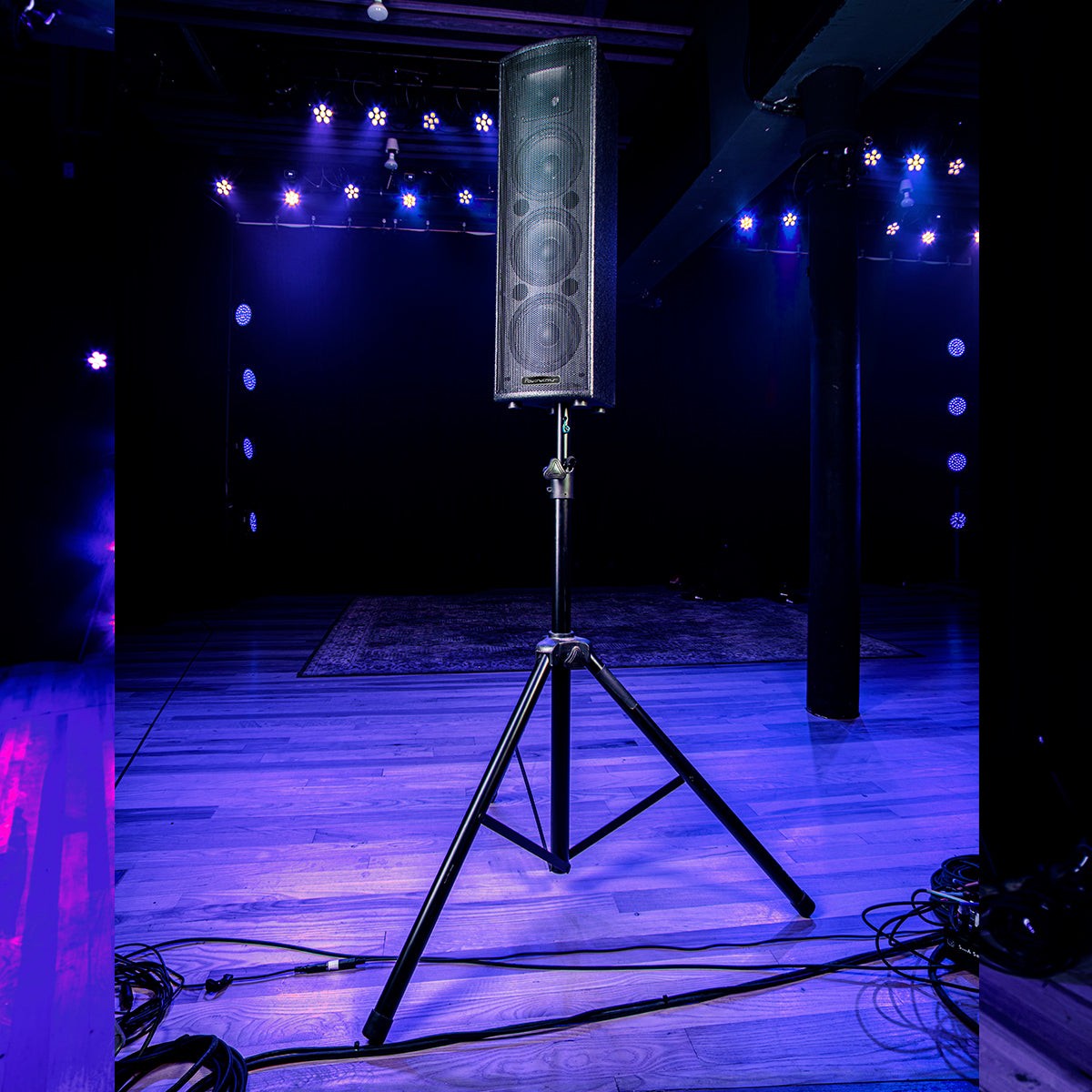 Powerwerks P3 PWRP3 Portable 120W Bluetooth Active PA Column Speaker w/ Stand