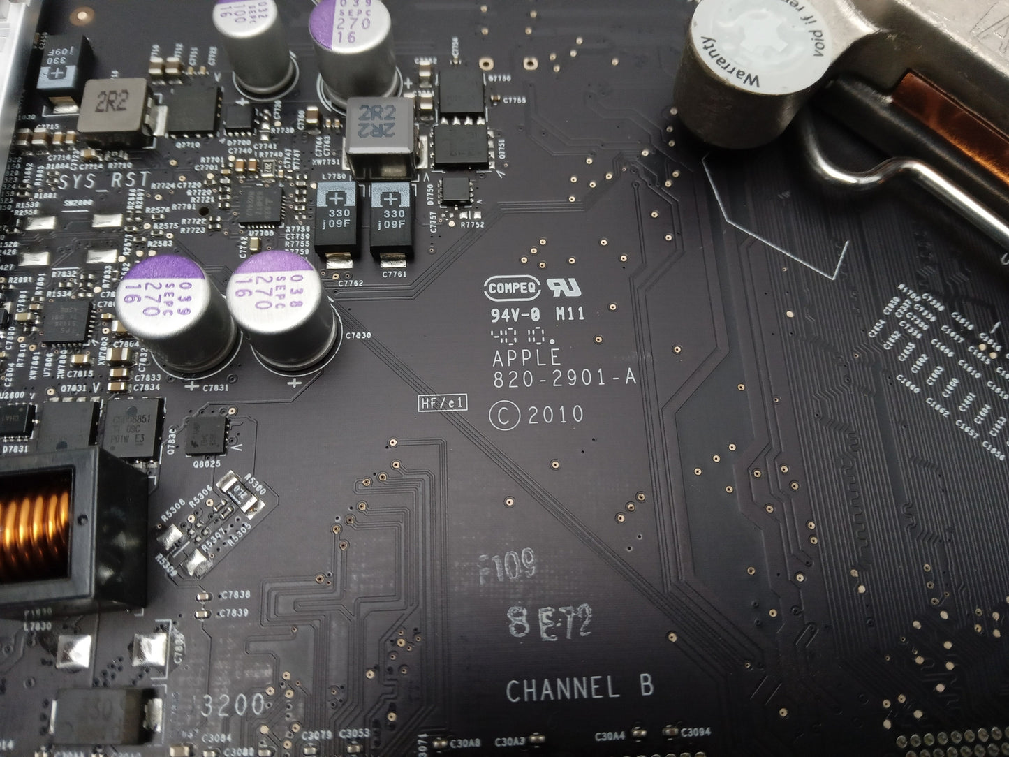 Apple iMac 27 inch A1312 Socket LGA1156 Logic Board 820-2901-A