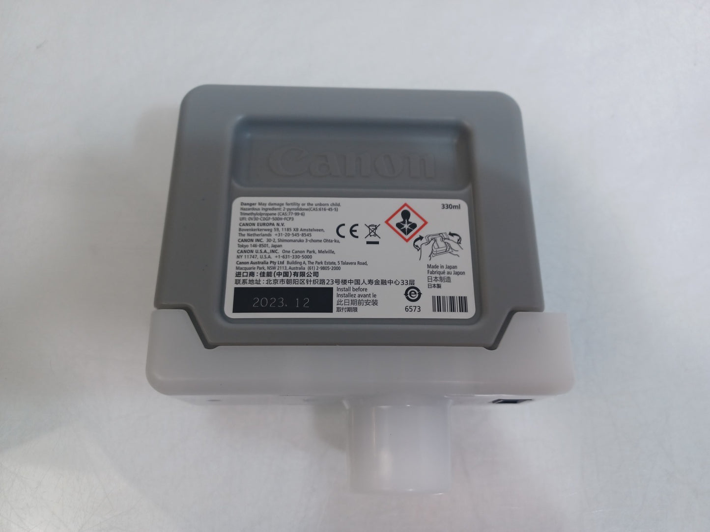 Genuine Canon PFI-302MBK Ink Tank 330ml Matte Black - New - Expiry 12/2023