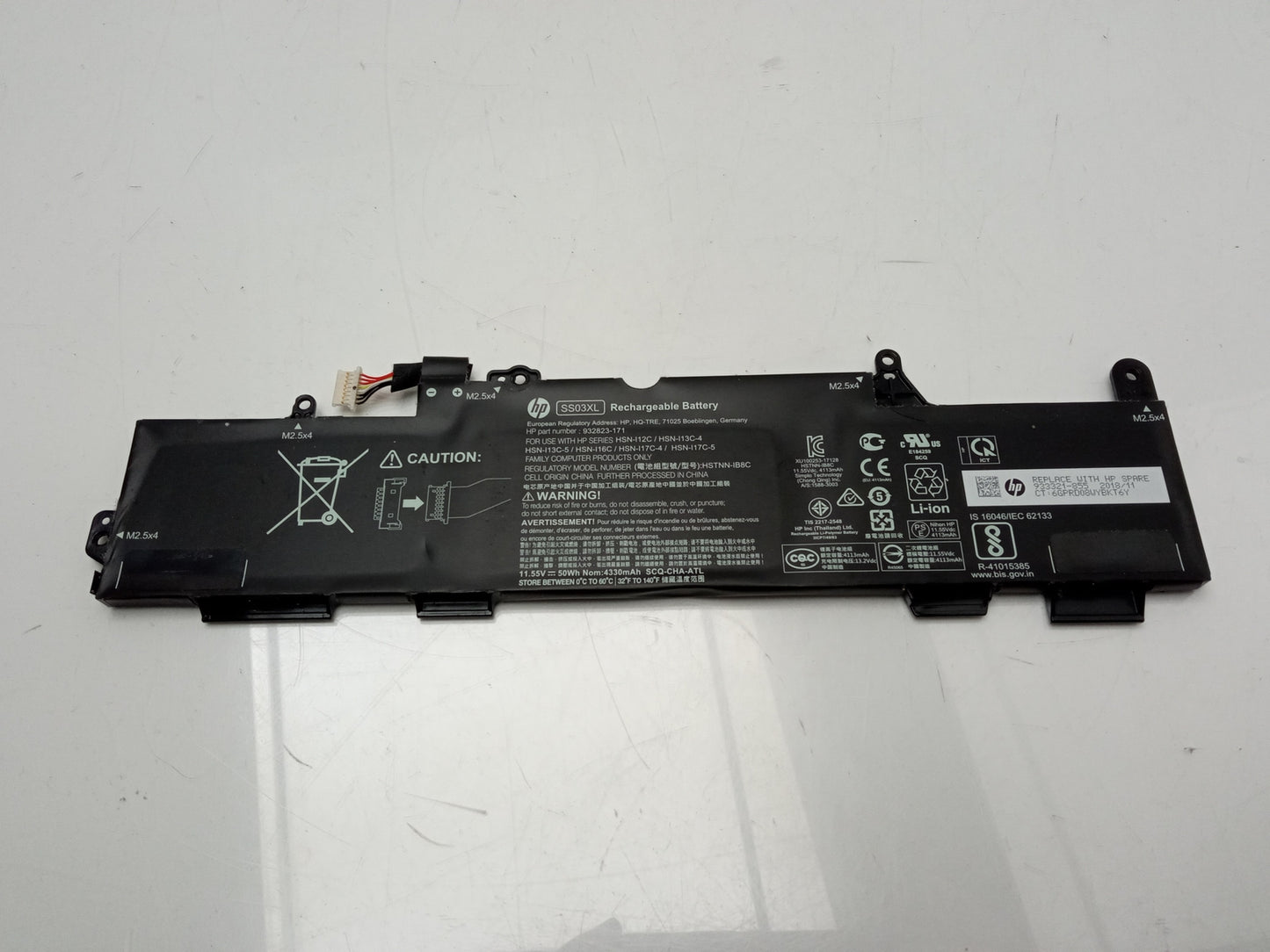 HP 50Wh 11.55V 4330mAh Replacement Laptop Battery SS03XL