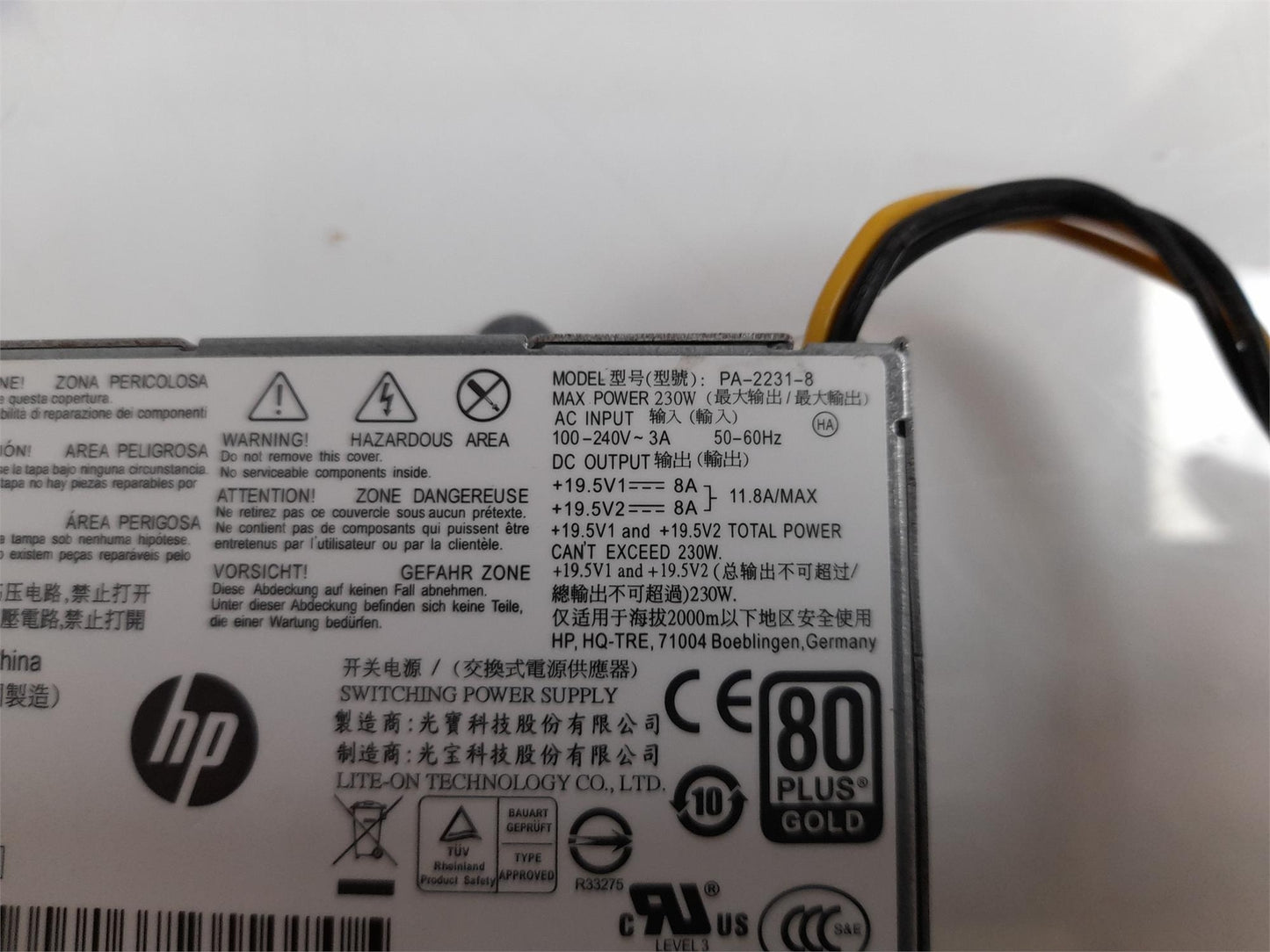 HP Compaq 8300 Elite AiO 230W Power Supply Unit 656932-001 658263-001