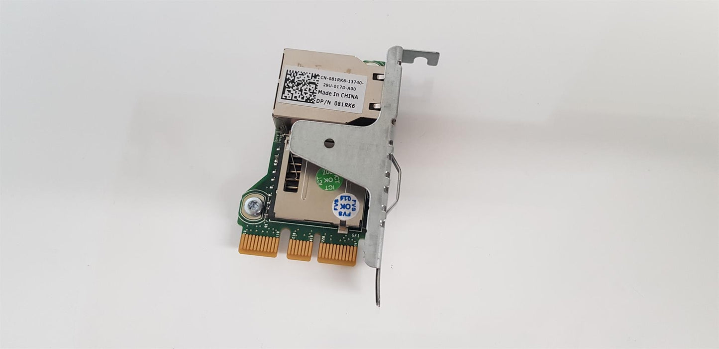 Dell PowerEdge R320 R420 R520 iDRAC7 Enterprise Remote Access Card 081RK6 81RK6