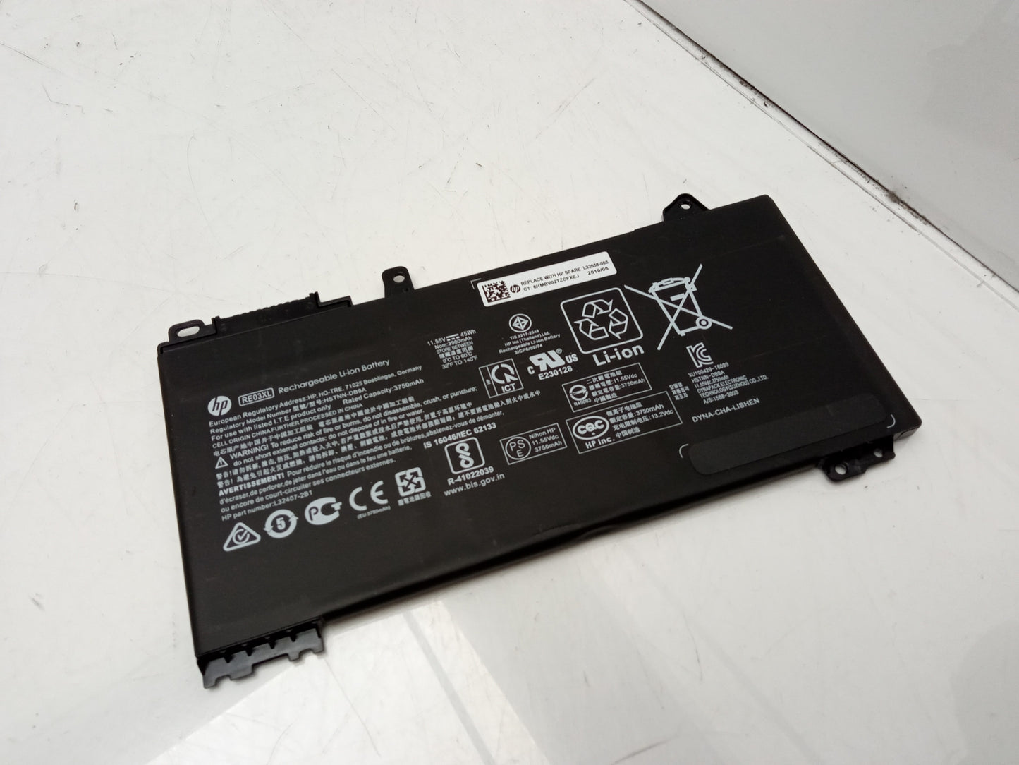 HP 45Wh 11.58V 3900mAh Replacement Laptop Battery RE03XL