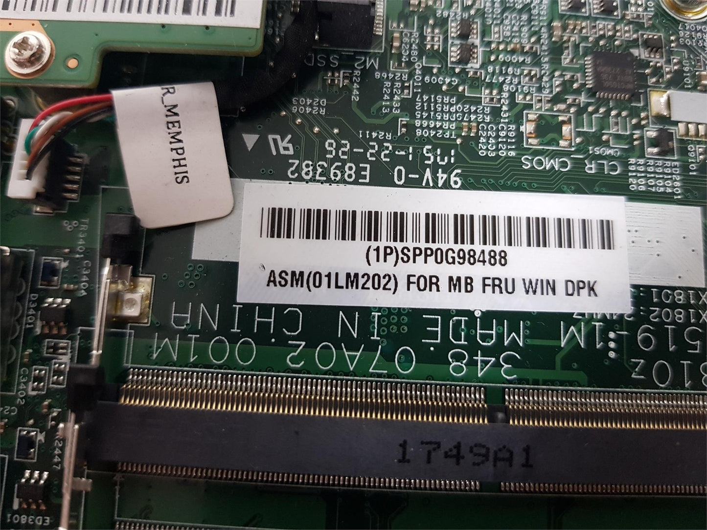 Lenovo Thinkcentre M810z AIO Socket LGA1151 Motherboard 01LM202 IB250SW/V2.0