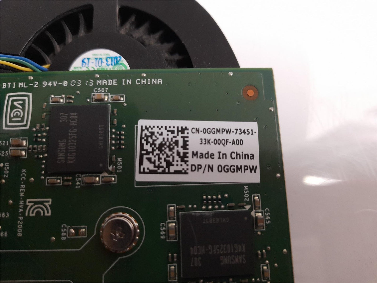 Nvidia Quadro 2000 1GB Workstation Graphics Video Card 0GGMPW GGMPW