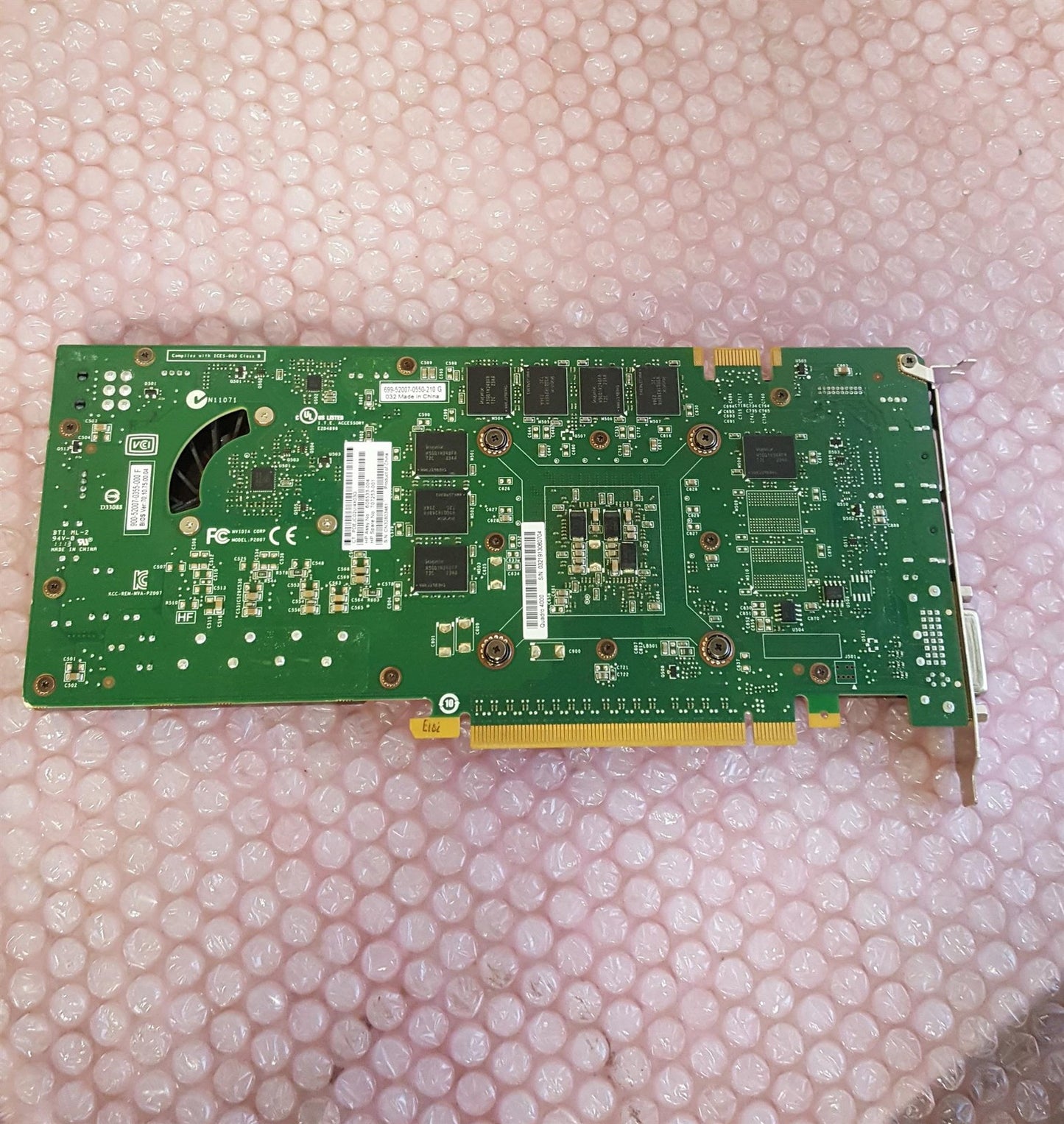 HP NVIDIA Quadro 4000 2GB Video Graphics Card 707253-001 608533-004