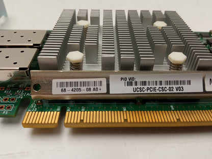 Cisco Dual Port 10G PCIe Fibre Card 73-14093-08 68-4205-08 UCSC-PCIE-CSC-02 V03