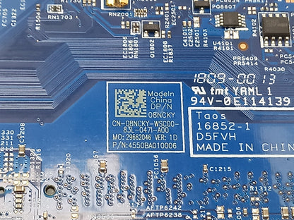 Dell Latitude 3480 Laptop Motherboard with i5-7200U 2.50 GHz DDR4 08NCKY 8NCKY