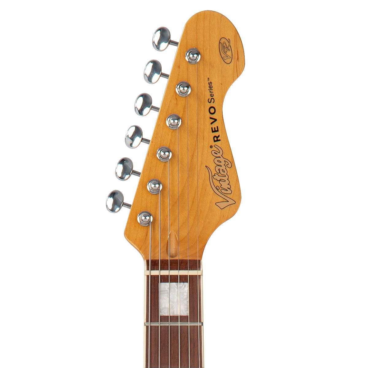 Vintage REVO Series 'Deluxe' Electric Guitar ~ Cappuchino