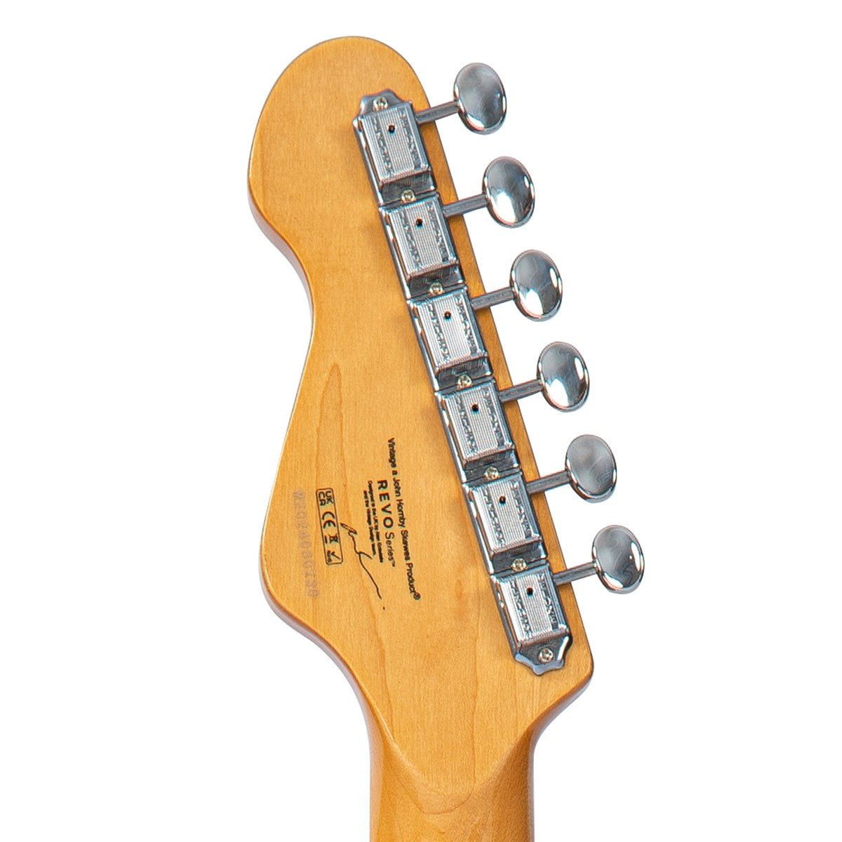 Vintage REVO Series 'Deluxe' Electric Guitar ~ Arctic White