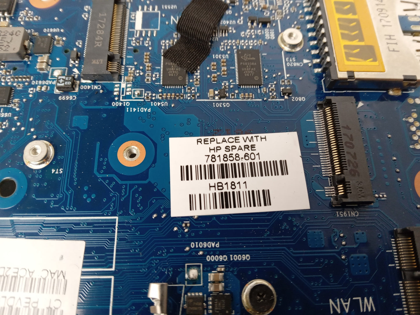 HP EliteBook 820 Laptop Motherboard With i7-5600U 2.60 GHz CPU 781858-601