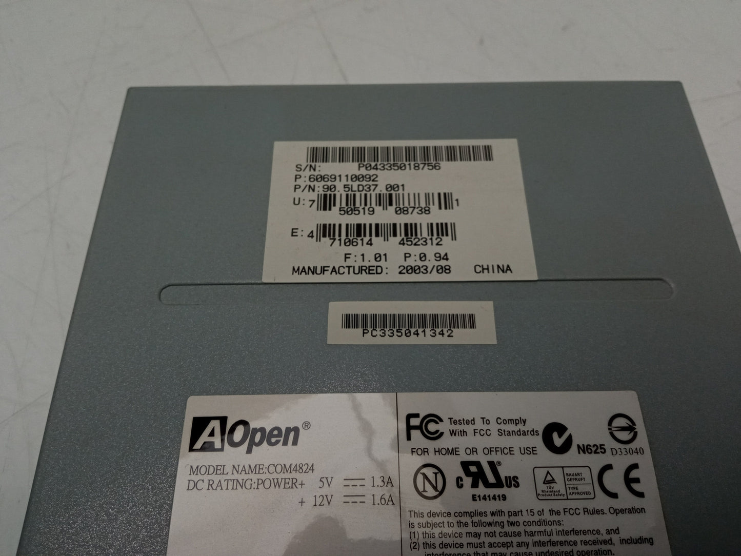 AOpen Combo 48x Beige Internal Optical Dick Drive COM4824 90.5LD37.001