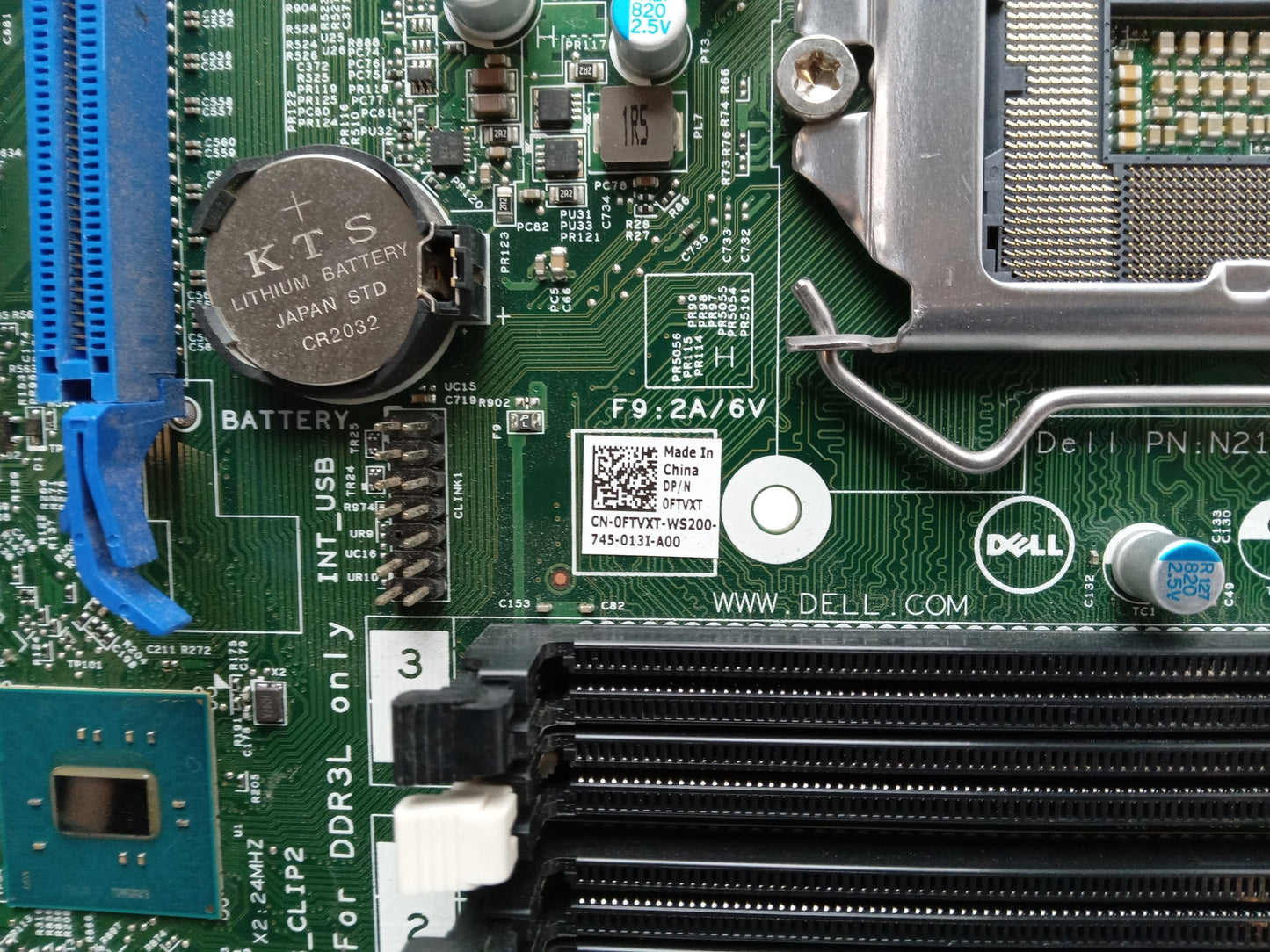 Dell OptiPlex 5040 Socket LGA1151 DDR3 Mini Tower Motherboard 0FTVXT FTVXT