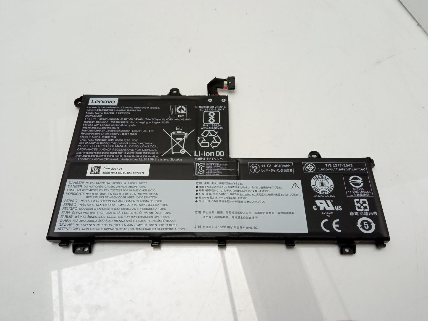 Lenovo 45Wh 11.1V Replacement Laptop Battery L19C3PF9