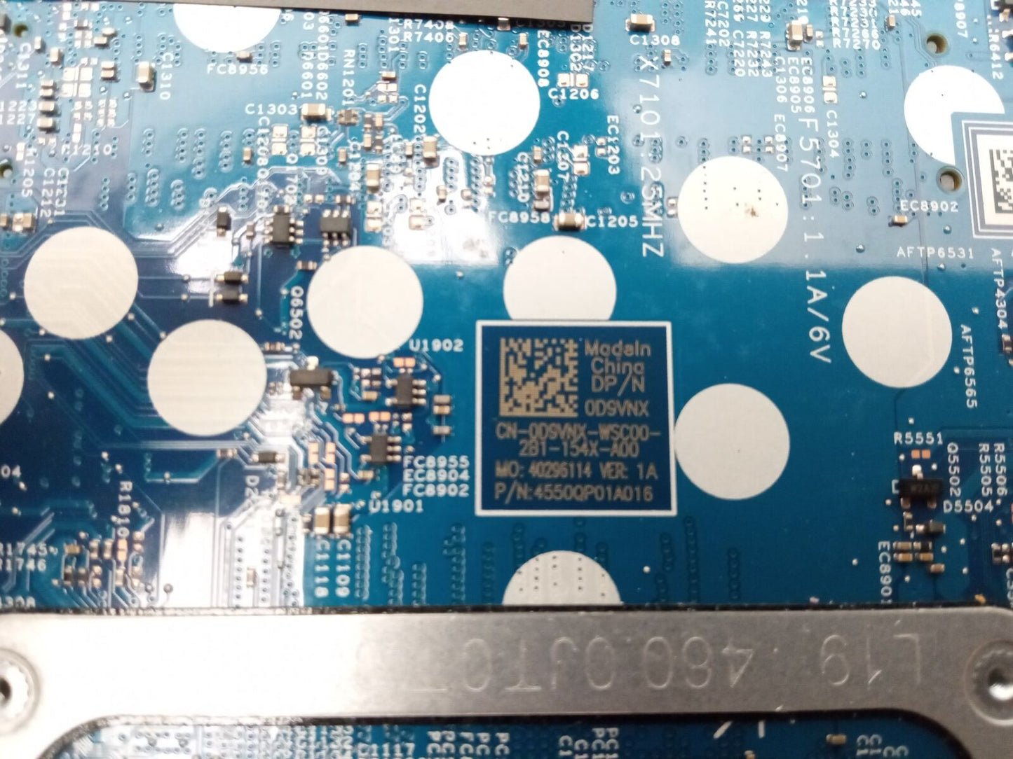 Dell Latitude 3520 Laptop Motherboard i5-1135G7 2.40 GHz CPU DDR4 0D9VNX D9VNX