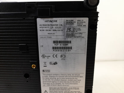 Hitachi CP-A100 Ultra Short Throw 3LCD Projector - 351 Lamp Hours