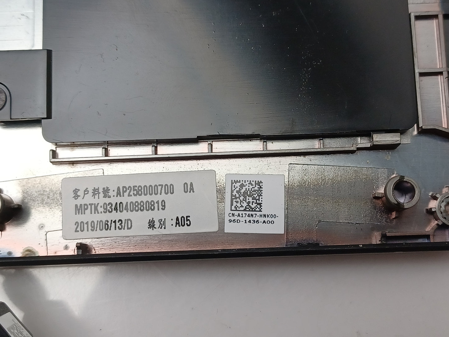 Dell Latitude E5290 Laptop Keyboard Touchpad Palmrest Assembly A174N7 174N7