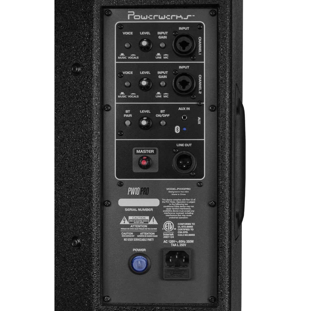 Powerwerks PW10PRO 10" Pro 1000W Speaker With Bluetooth