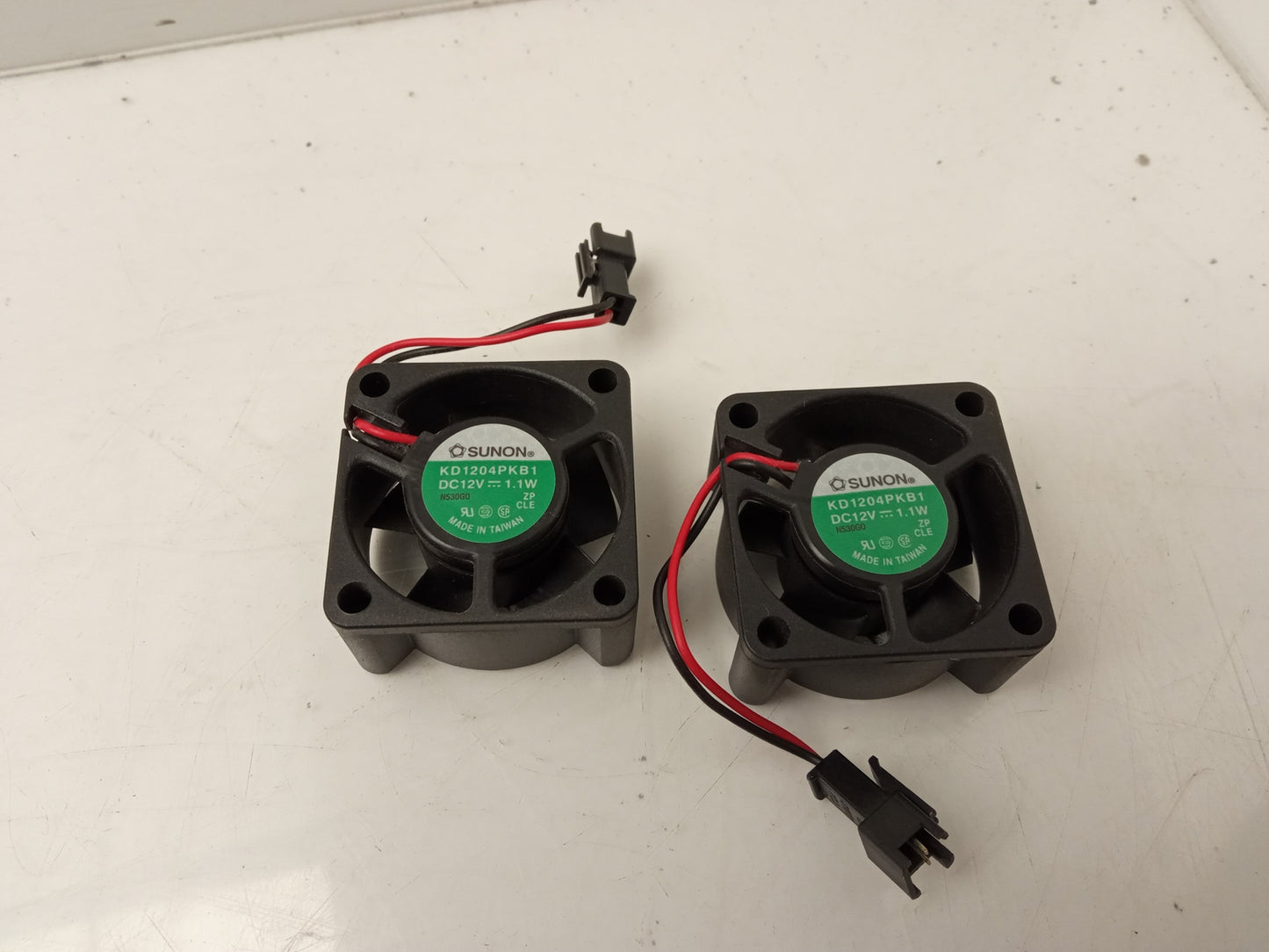 2x Sunon KD1204PKB1 40mm 12v 1.1w 2 Pin Cooling Fan