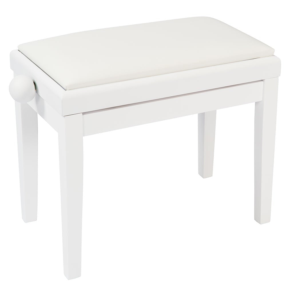 Kinsman KPB03WH Adjustable Piano Bench ~ White
