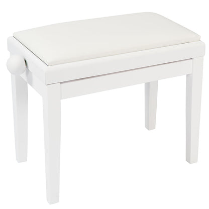 Kinsman KPB03WH Adjustable Piano Bench ~ White