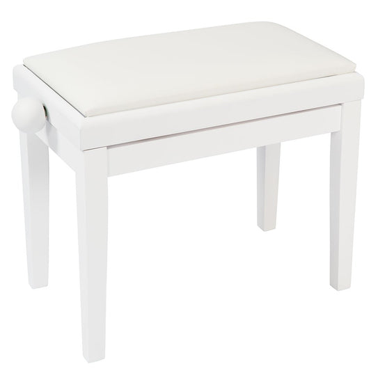 Kinsman KPB03WH Adjustable Piano Bench ~ White