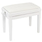Kinsman KPB03WH Adjustable Piano Bench ~ White