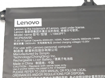 Lenovo 45Wh 11.4V 4000mAh Replacement Laptop Battery L19M3PF1