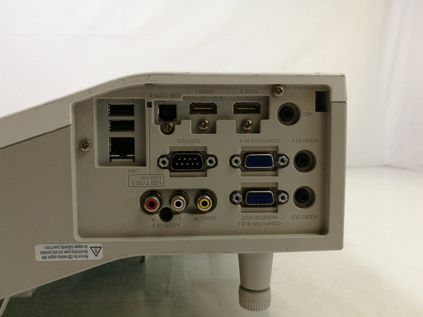 Hitachi CP-AX2504 Short Throw Projector - 23 Lamp Hours - Missing Back Cover