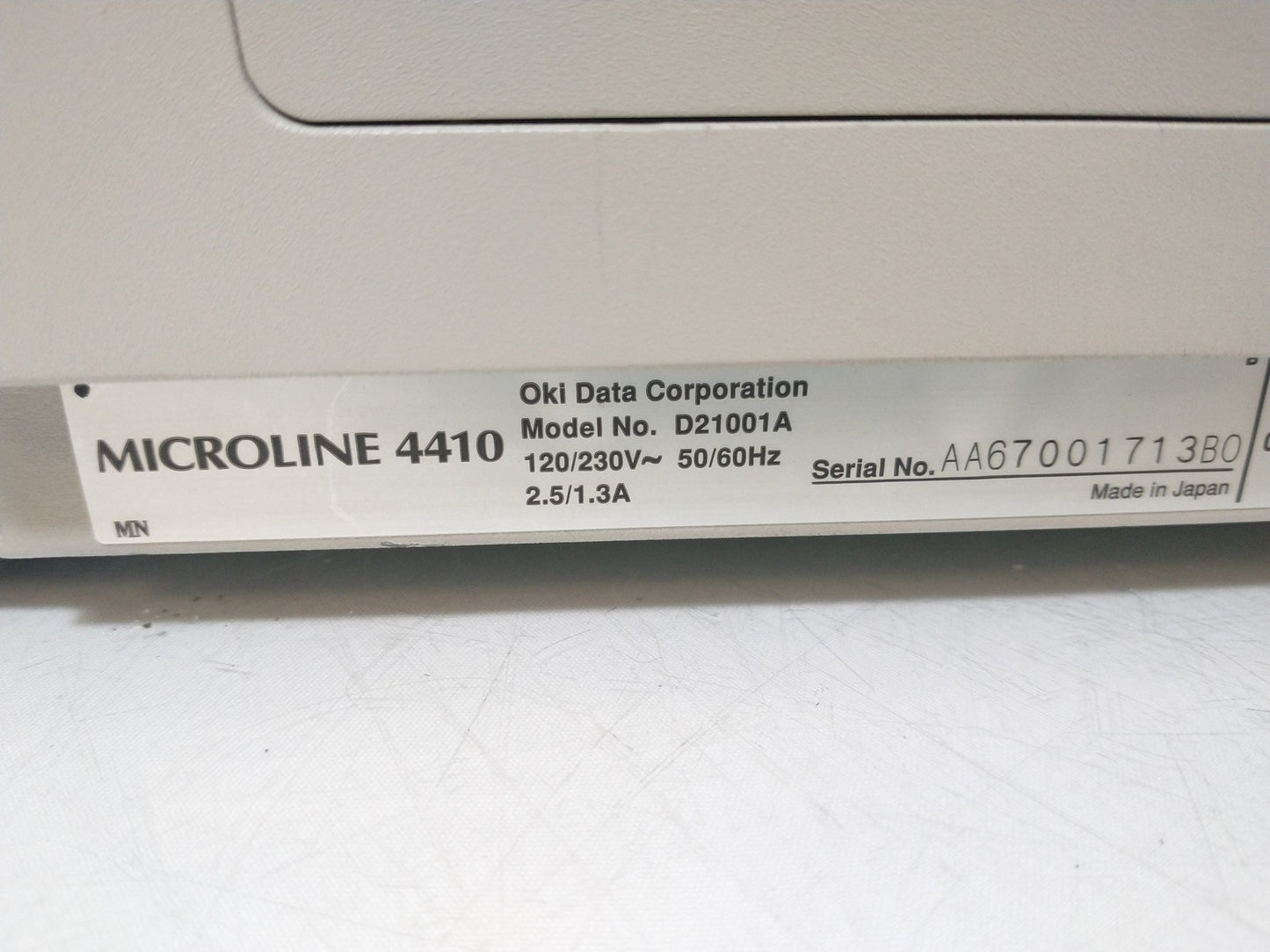 OKI Microline 4410 High Speed Dot Matrix Printer