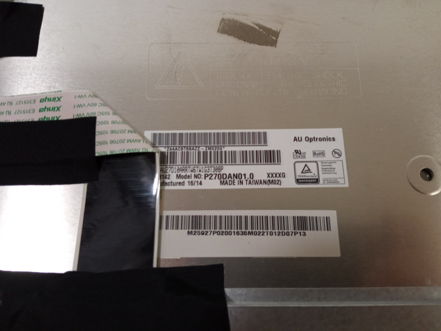 AU Optronics P270DAN01.0 27 Inch Replacement LCD Display Screen Panel