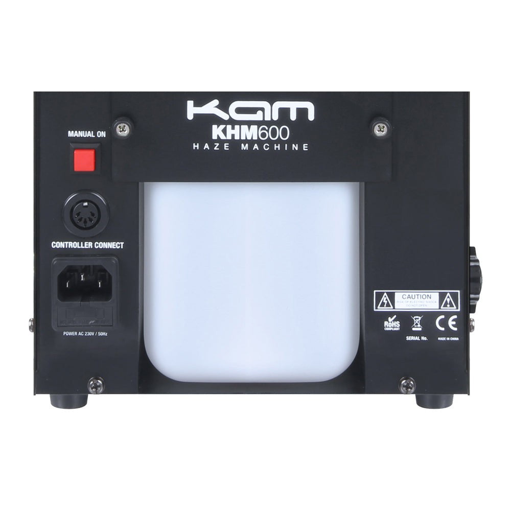 KAM KHM600 Party Haze Machine - With 4ltr Haze Fluid & Remote