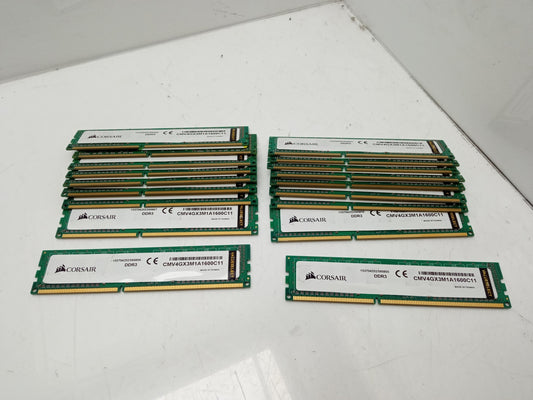 18x Corsair 4GB 1600 MHz DDR3-1600 PC3-12800U DDR3 RAM CMV4GX3M1A1600C11