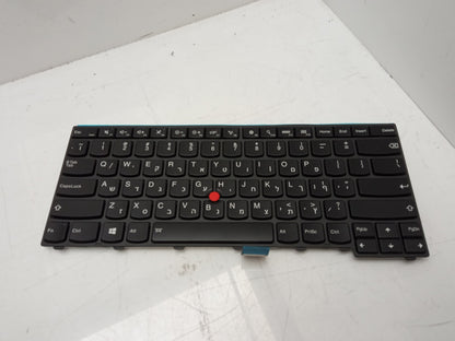 New Lenovo Thinkpad T440 Hebrew QWERTY Backlit Keyboard 01AX324