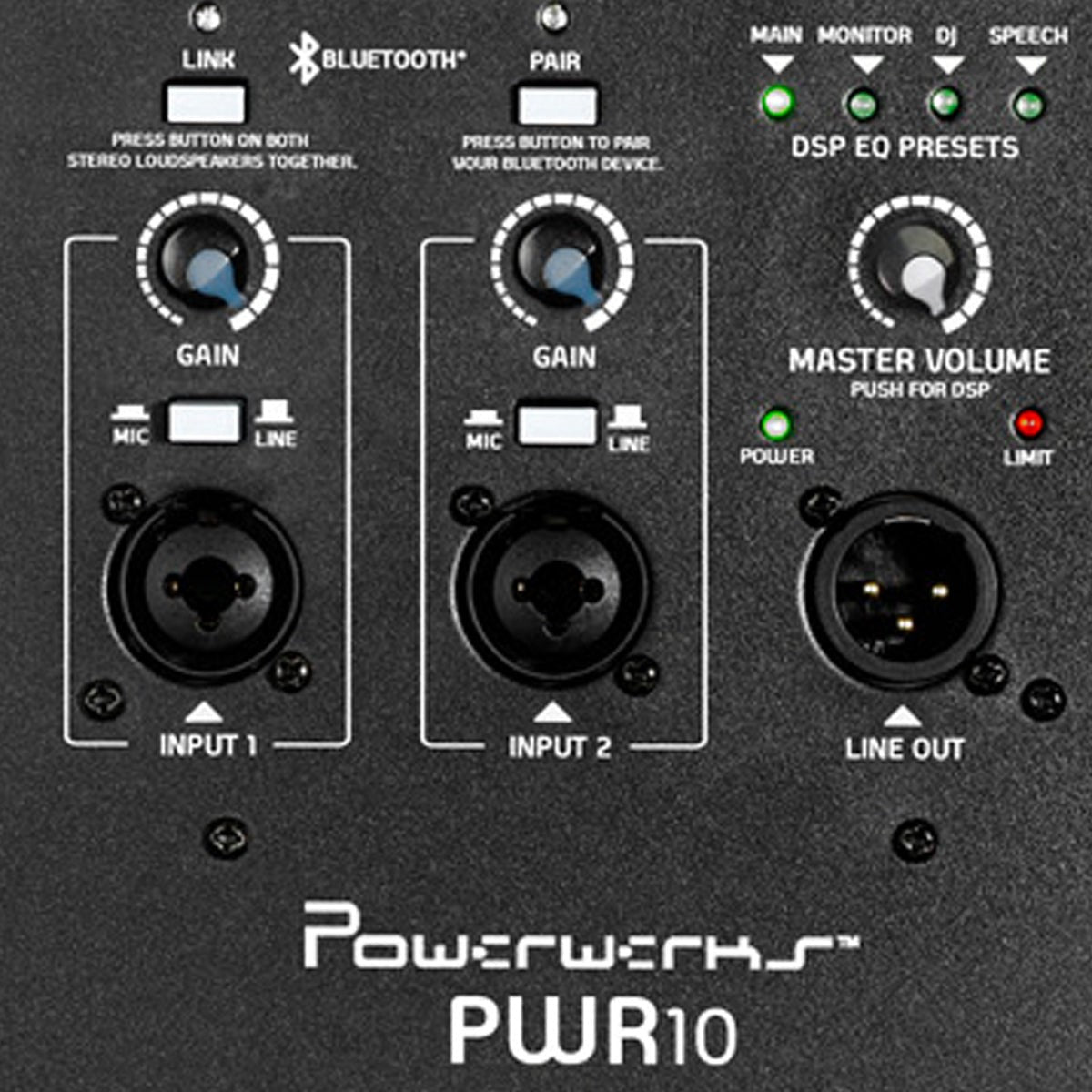 Powerwerks PWR10 10" High Power 600W Active Bluetooth Speaker